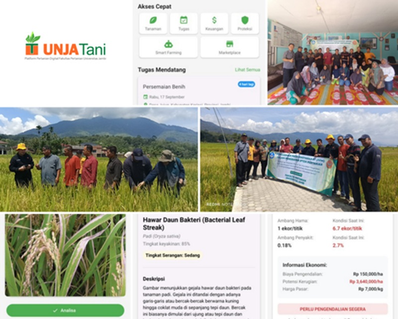 Keren! Fakultas Pertanian UNJA Luncurkan Inovasi Digital UnjaTani