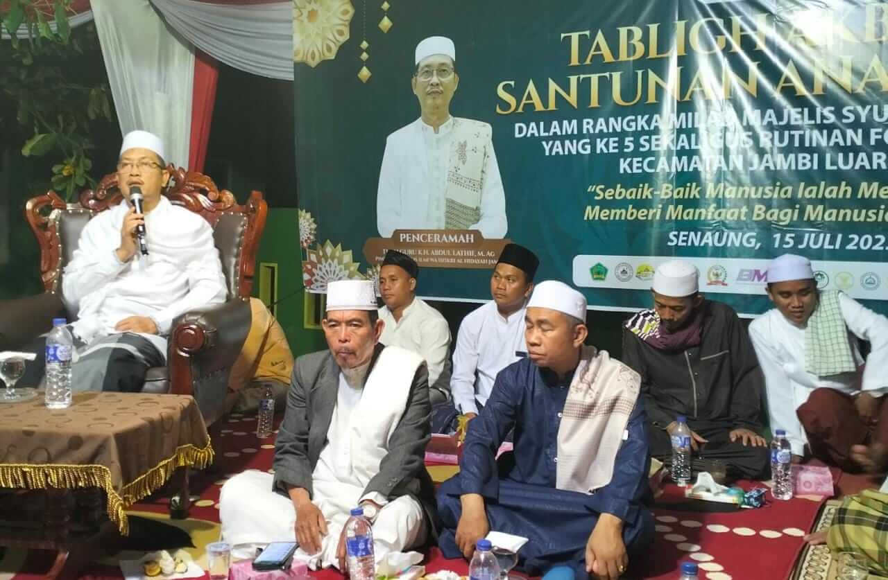 Ketua MUI Kabupaten Muaro Jambi Hadiri Milad Majelis Selawat Syubbanul Mubiin ke V