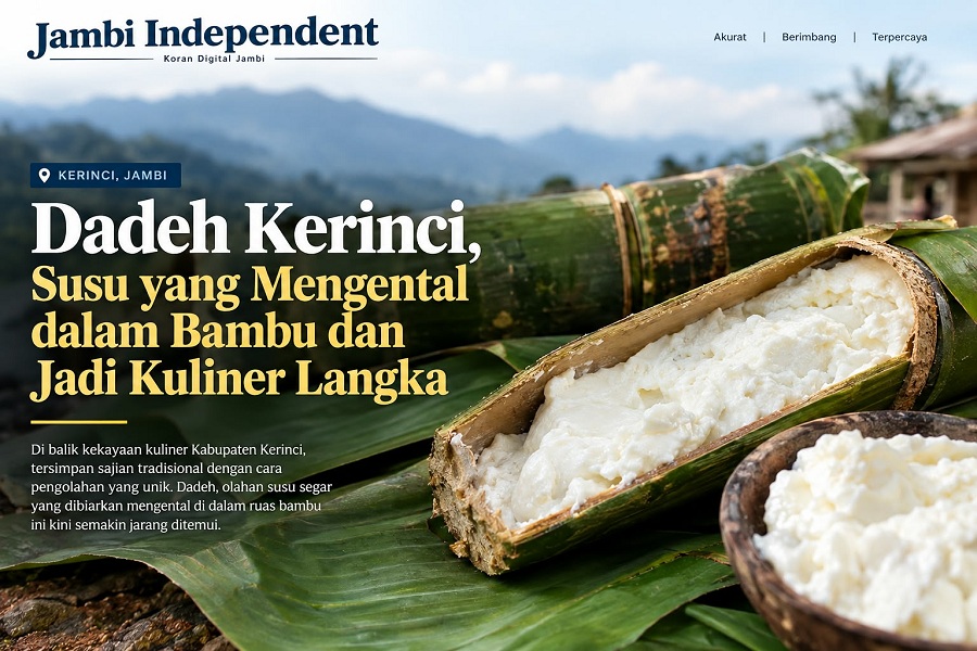  Dadeh Kerinci, Susu yang Mengental dalam Bambu dan Jadi Kuliner Langka