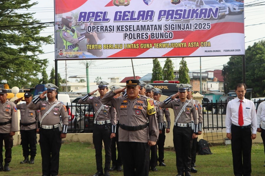 Operasi Keselamatan Siginjai Polres Bungo Tahun 2025 Dimulai, Ini Sasarannya 