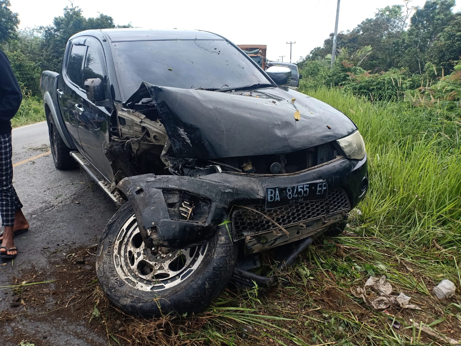 Kecelakaan Beruntun di Jalan Lintas Bungo-Jambi KM 05, Satu Orang Tewas