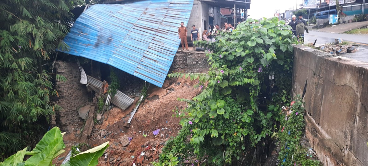 Banjir di Kerinci, Satu Rumah Amblas, BPBD Turun ke Lapangan