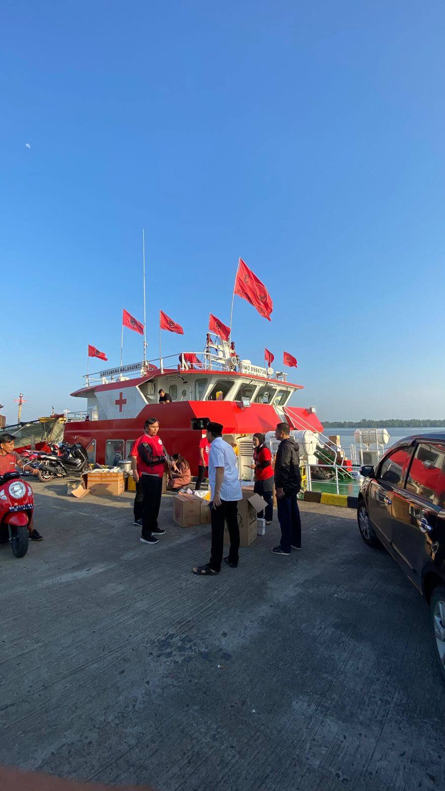 Ketua DPD PDI Perjuangan Buka Pengobatan Gratis Kapal Laksamana Malahayati di Kualatungkal