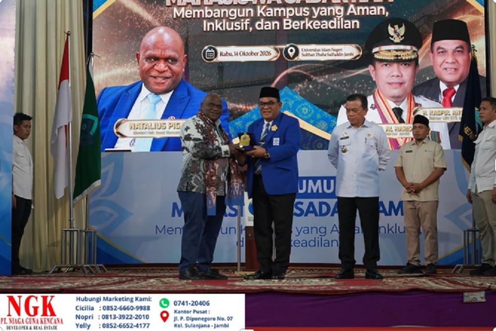 2.500 Mahasiswa UIN STS Jambi Kuliah Umum Bersama Menteri HAM