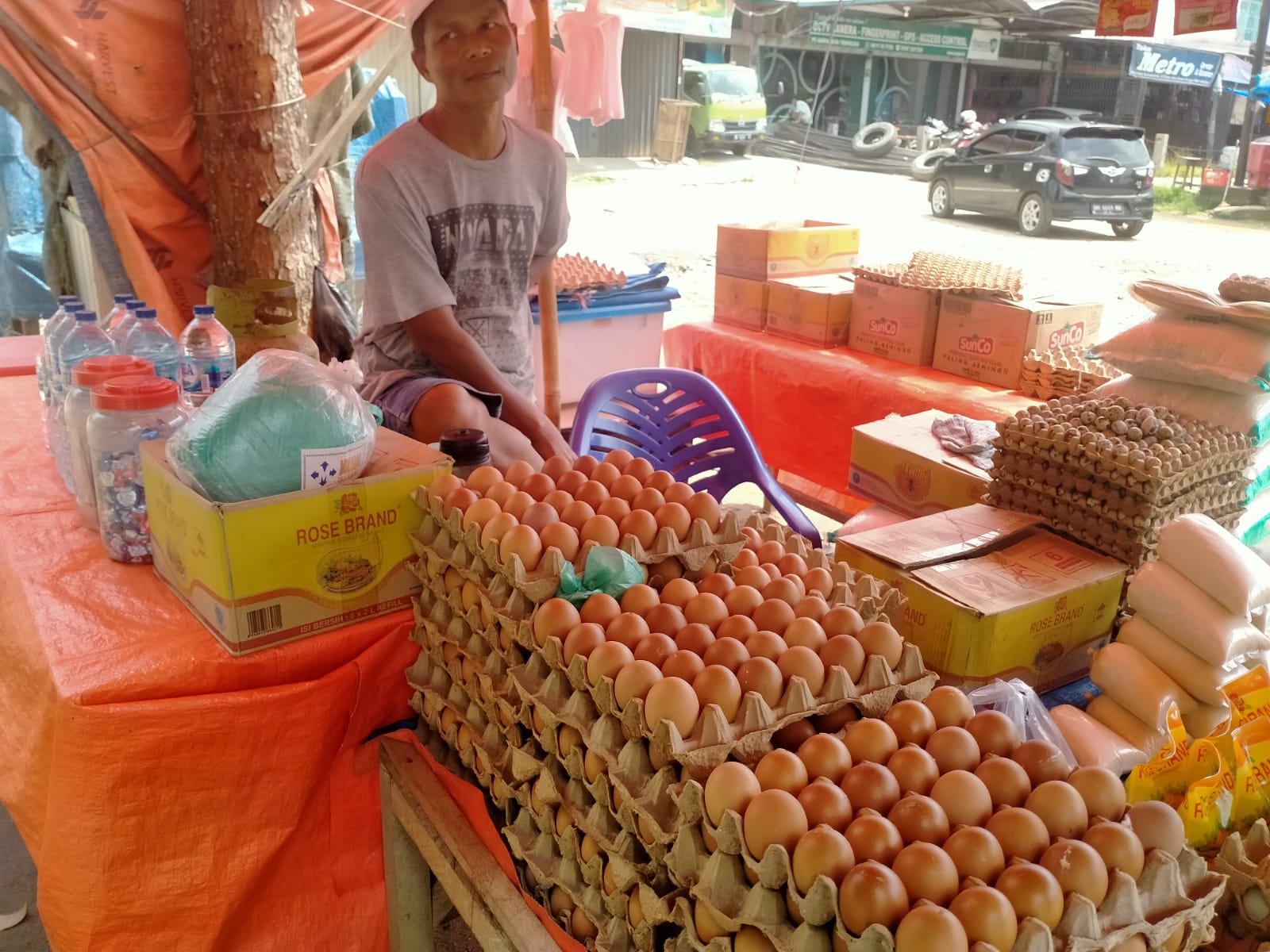 Waduh! Harga Telur di Pasar Atas Muara Bungo Melonjak Naik, Jadi Segini 