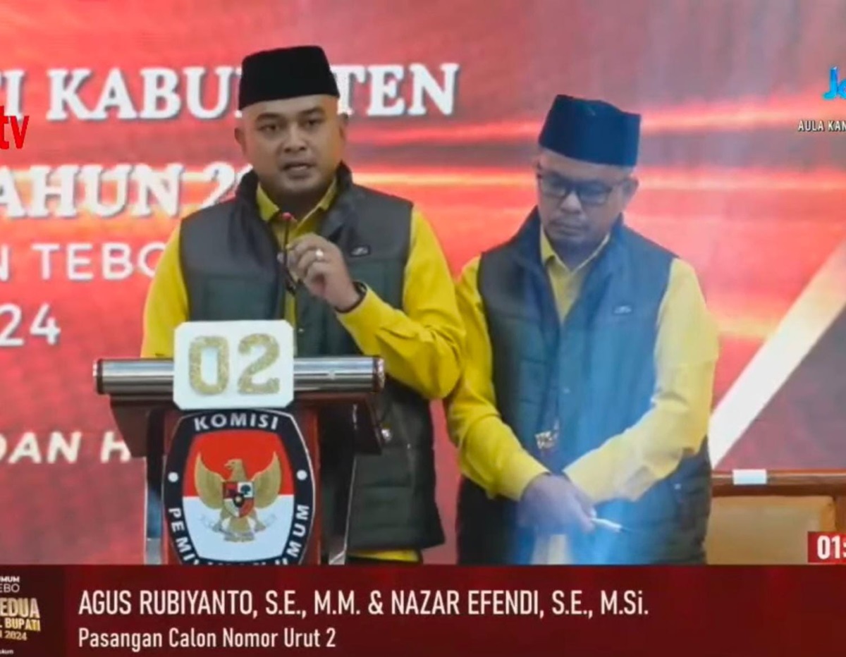 Unggul Pilbup Tebo di Pilkada 2024, Simak Perolehan Suara Agus-Nazar di Setiap Kecamatan