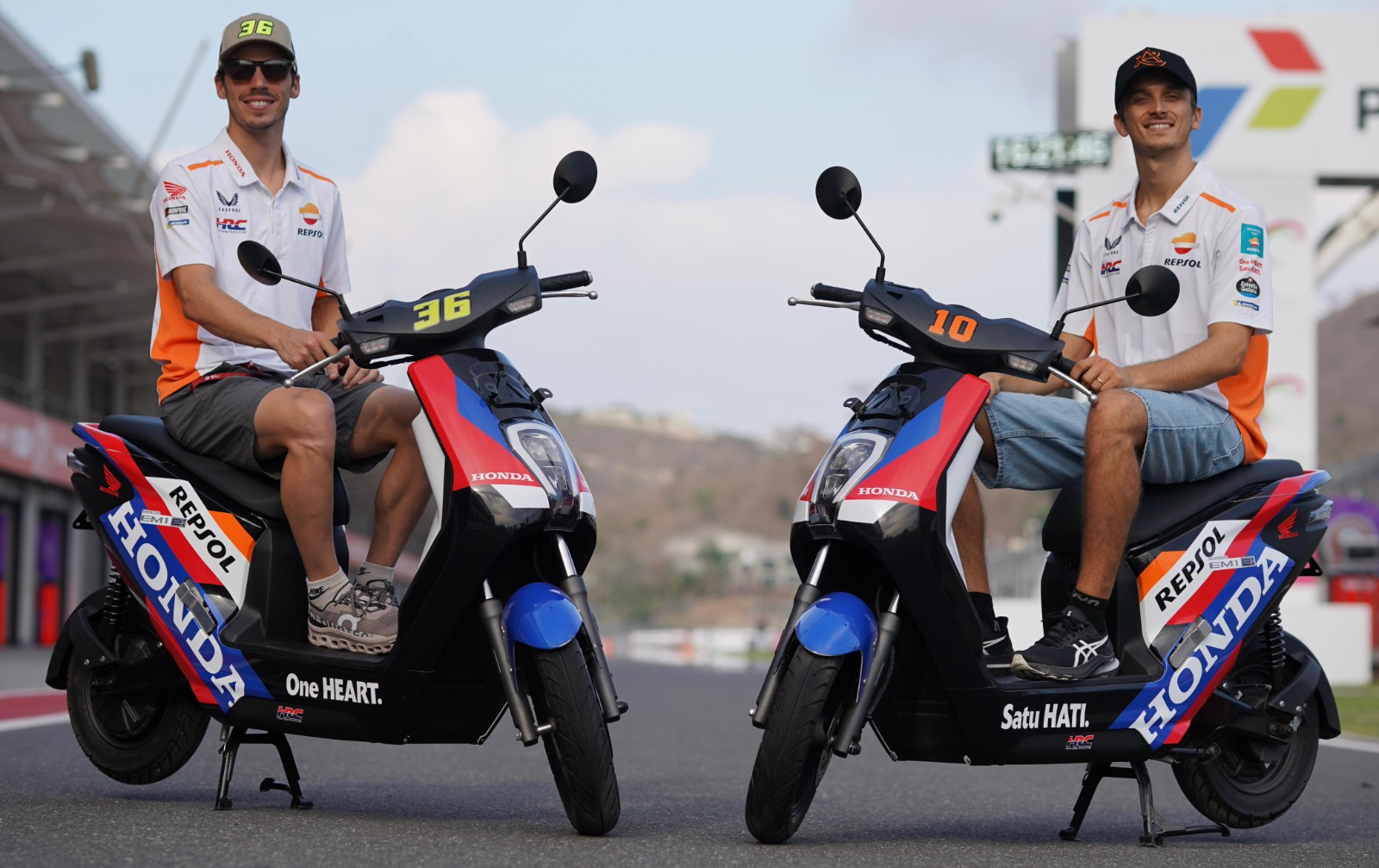 Honda EM1 e: dan PCX160 Berduet Dukung Repsol Honda Team di MotoGP Mandalika