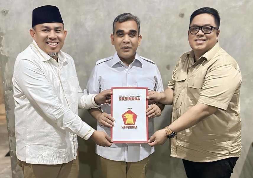 BREAKING NEWS: Pilwako Jambi 2024, HAR-Guntur Terima Rekom Partai Gerindra