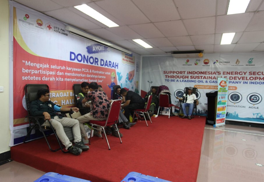 Gelar Bakti Sosial Donor Darah, SKK Migas PetroChina Jabung Ltd Kumpulkan 205 Kantong Darah