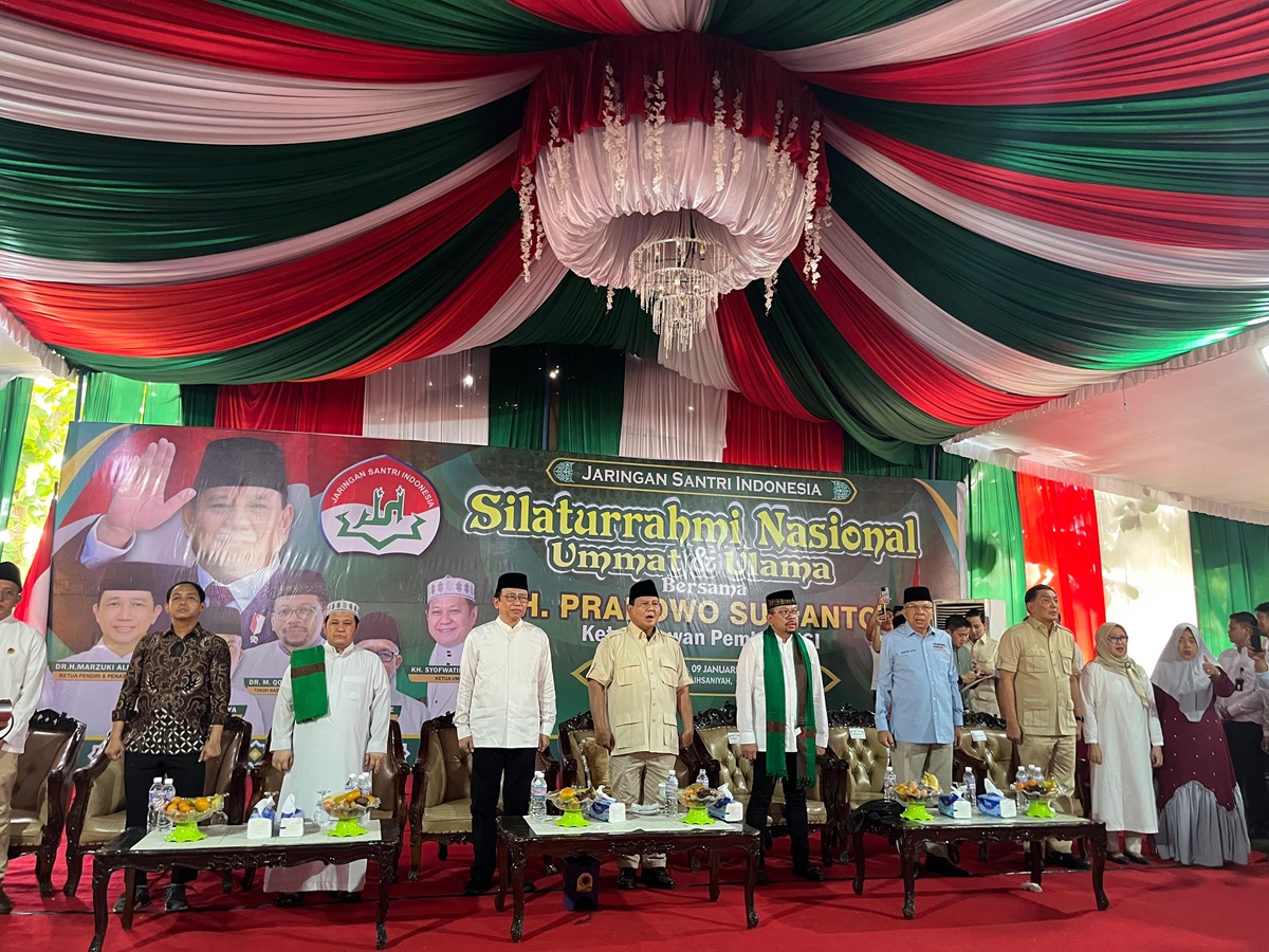Silaturahmi Bersama Ribuan Jemaah dan Ulama di Sumsel, Prabowo Bawa Pesan untuk Tidak Saling Caci Maki