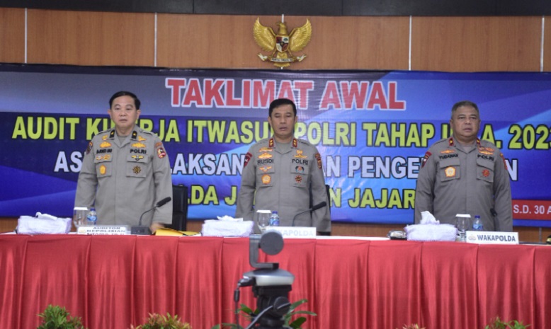 Kapolda Jambi Pimpin Pembukaan Acara Audit Kinerja Itwasum Polri Tahap II TA 2023