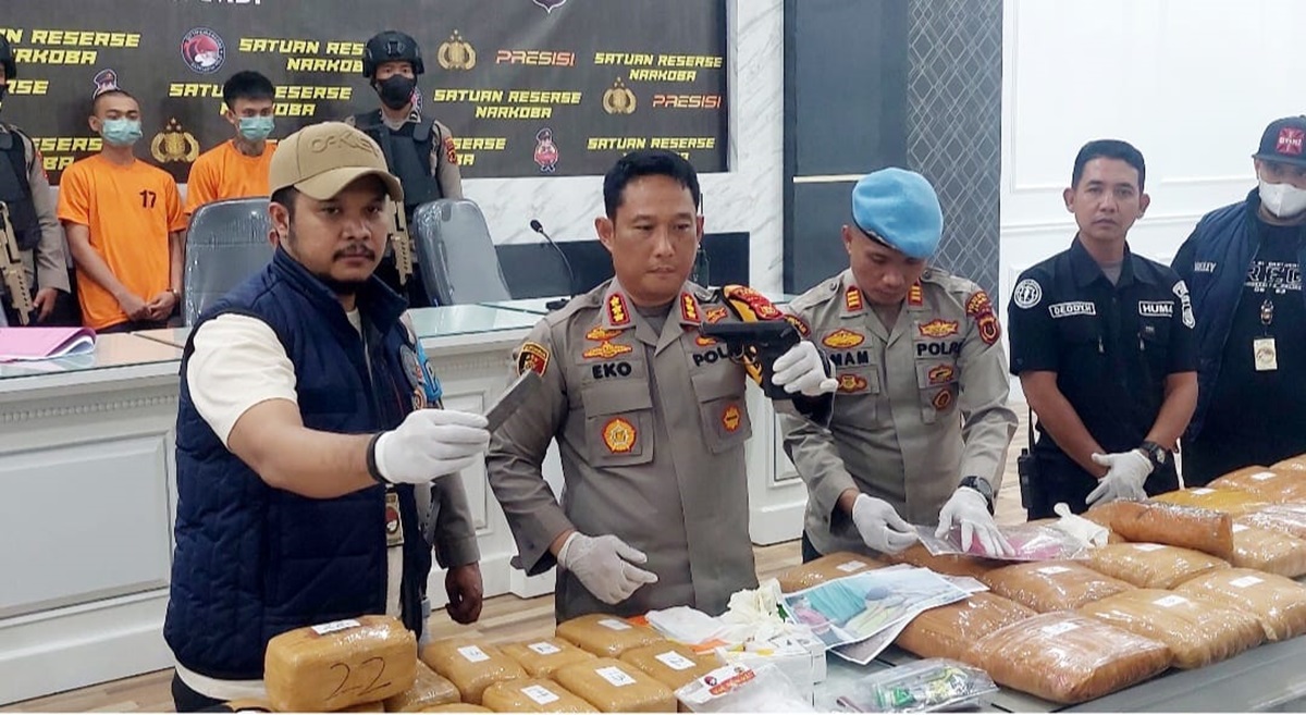 Polresta Jambi Tangkap 2 Pengedar Narkoba, 39 Kg Ganja dari Aceh dan Medan Diamankan