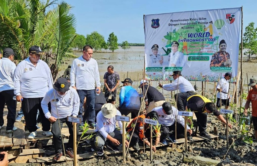 Peduli Kelestarian Lingkungan, SKK Migas PetroChina Turut Berpartisipasi Dalam Penanaman Mangrove