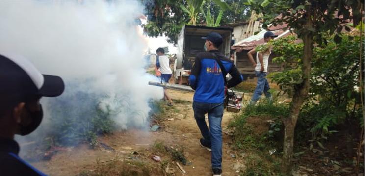 Antisipasi Penyebaran DBD di Kelurahan Rawasari, 5 RT Difogging 