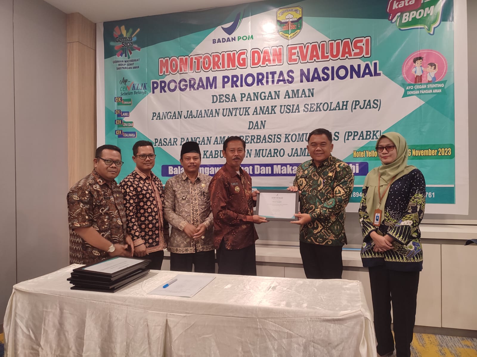 Balai POM di Jambi Monev Program Prioritas Nasional di Muaro Jambi