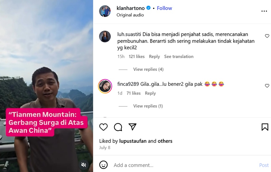 Nah! Netizen Serbu Akun Dwi Hartono Crazy Rich Asal Rimbo Bujang yang Jadi Otak Pelaku Pembunuhan Kacab BRI 