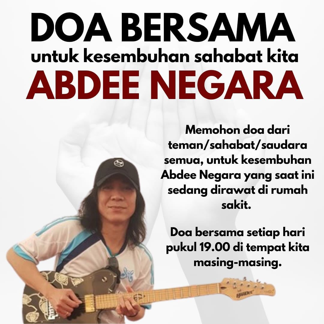 Doa Bersama untuk Kesembuhan Abdee Negara, Gitaris Slank