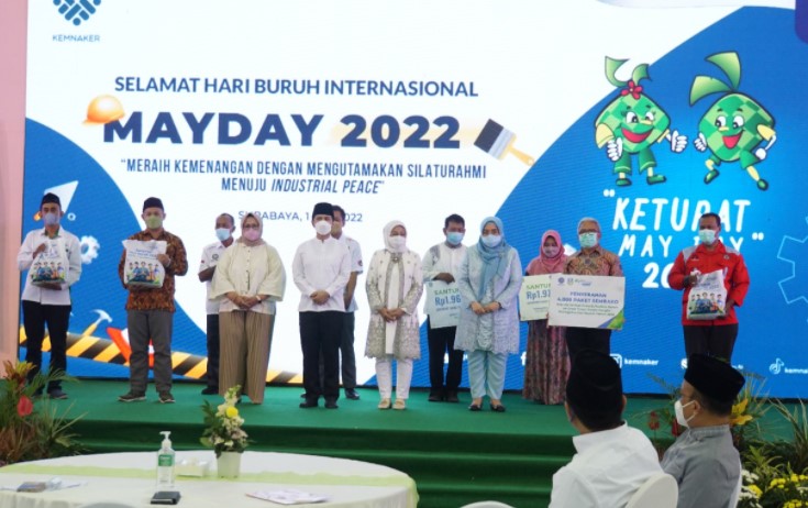 Peringati May Day 2022, BPJS Ketenagakerjaan Bagikan Bantuan 15.000 Sembako