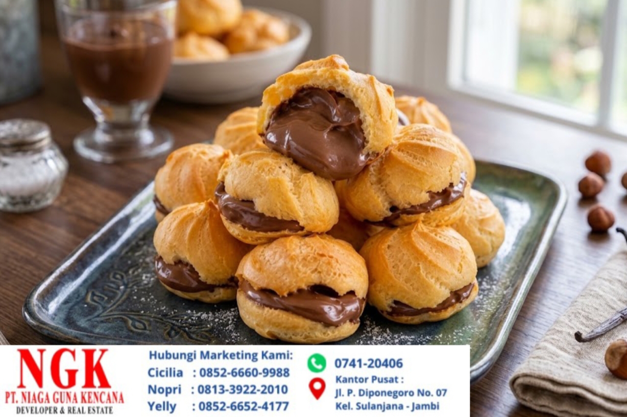 Resep Membuat Kue Soes Cokelat Lumer ala Bakery