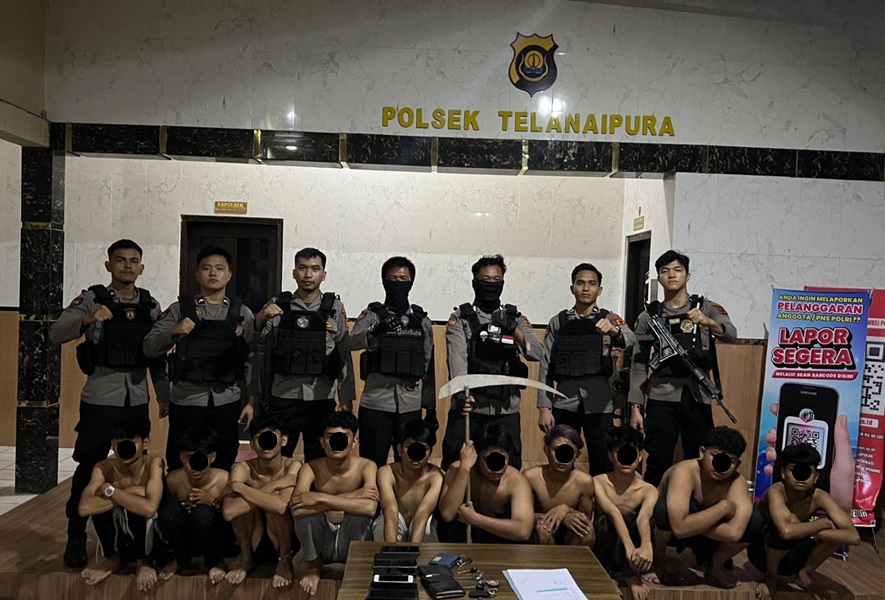 Masih Juga Bandel! Serigala Kota Polresta Jambi Amankan 10 Berandalan Madesu di Telanaipura