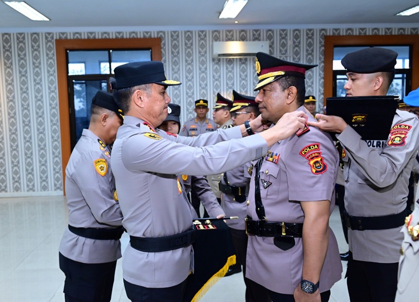 Mutasi Polri, Kapolda Jambi Pimpin Sertijab 5 Pejabat Utama, Dansat Brimob hingga Kapolres Tebo Berganti
