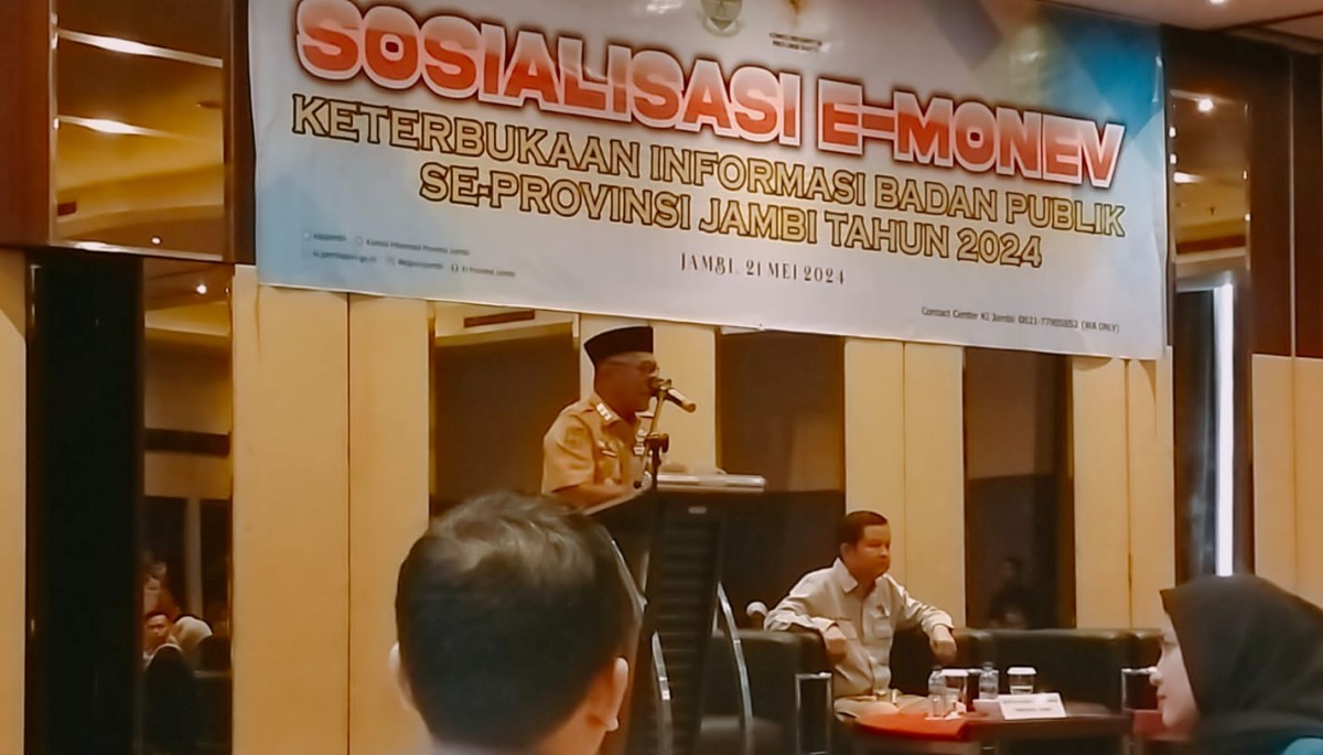 Kadis Kominfo Sarolangun Ikuti Sosialisasi E-Monev Keterbukaan Informasi Badan Publik se-Provinsi Jambi Tahun 