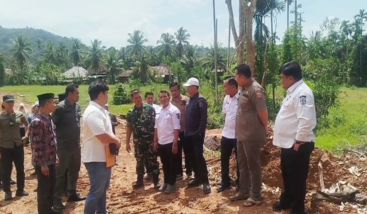 M Syukur Tinjau Lokasi MTQ ke-52 di Bukit Batu, Optimis Rampung Tepat Waktu
