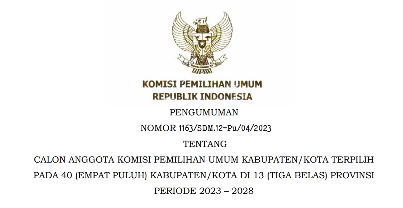 Simak! Ini Nama-nama Anggota KPU Terpilih untuk Wilayah Provinsi Banten dan Provinsi Bengkulu