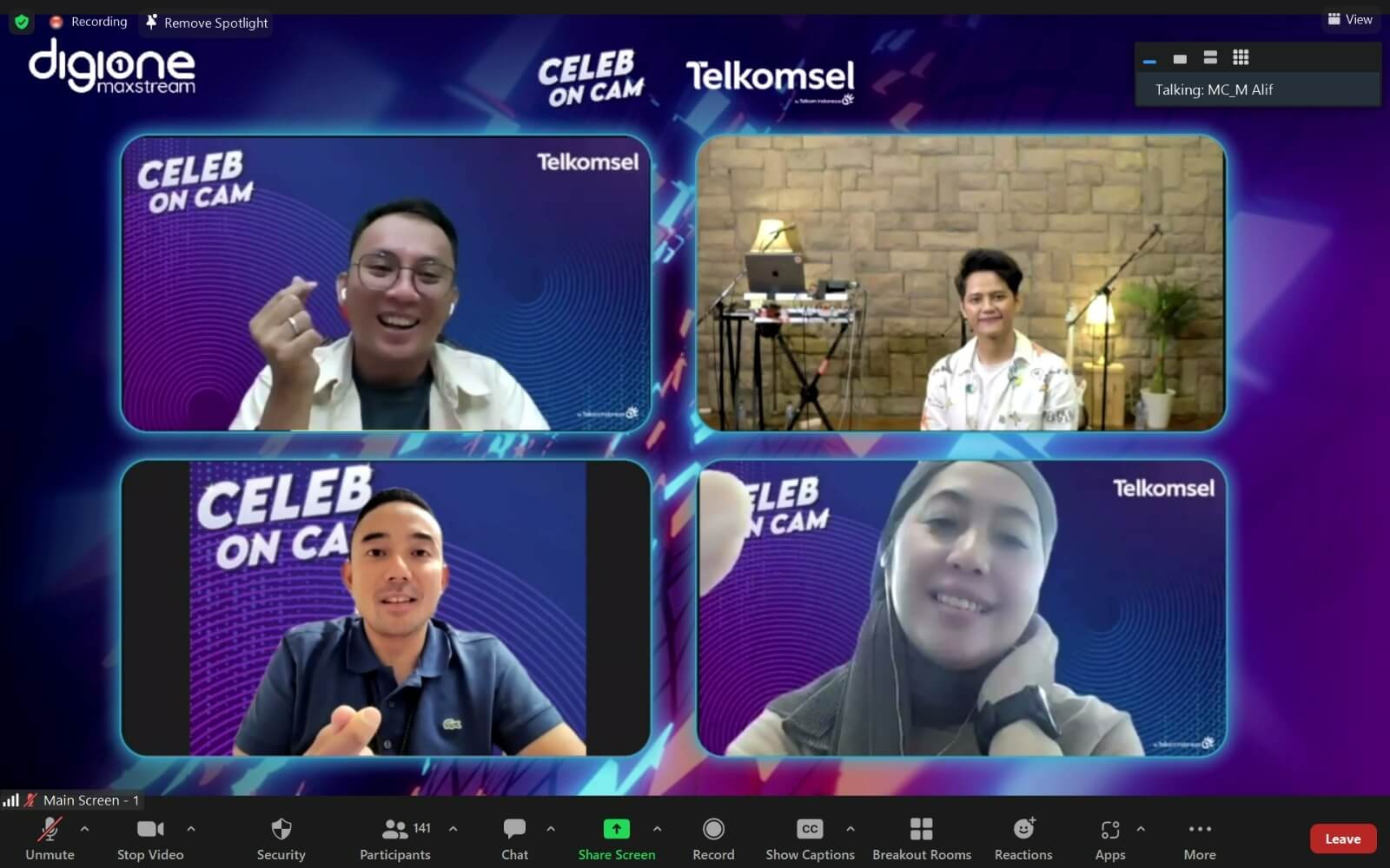 Hadirkan Digital Entertainment Terdepan Berkualitas, Telkomsel Gelar Acara Celeb on Cam 