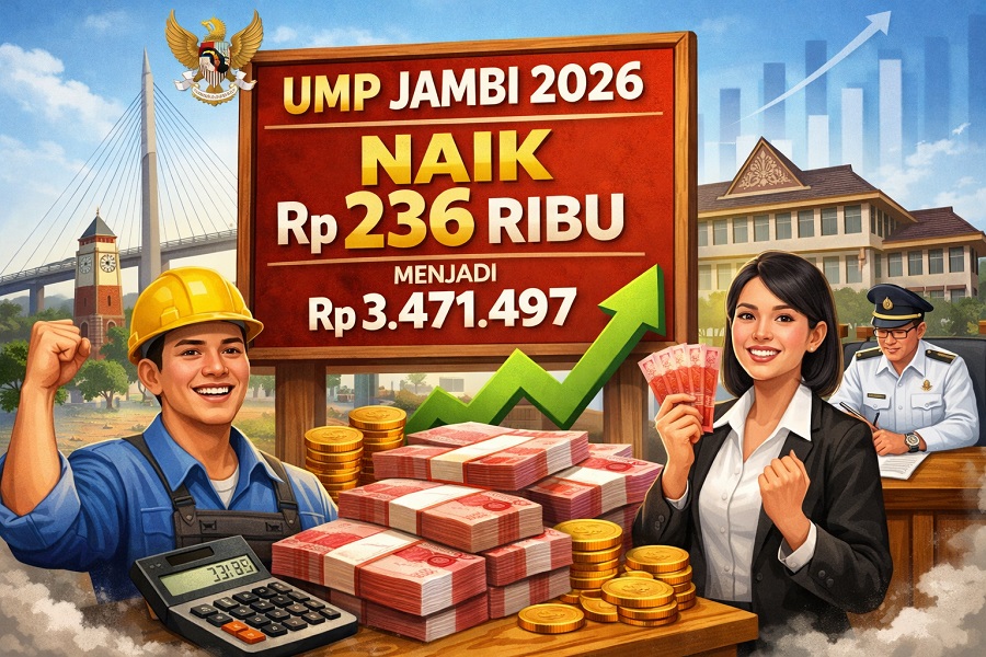 UMP Jambi 2026 Berpeluang Naik, Tambah Rp236 Ribu dari Tahun Ini