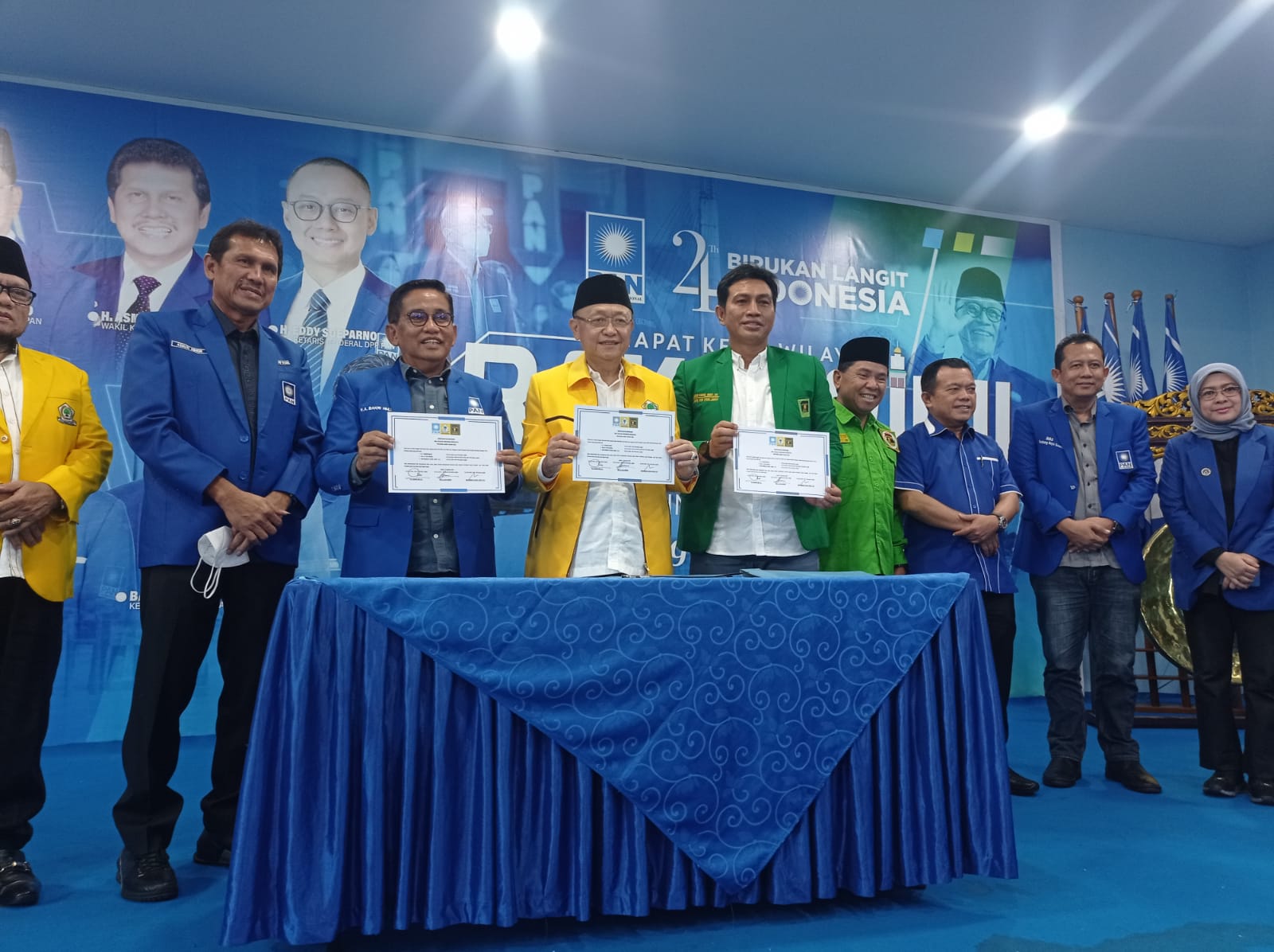 PAN, Golkar dan PPP Jambi Tandatangani Kesepakatan Koalisi Indonesia Bersatu
