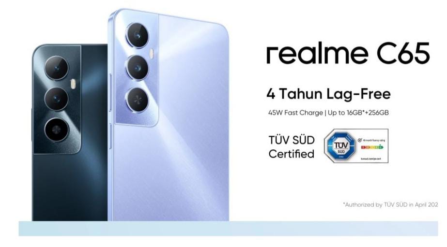 Keluarkan Produk Baru di Awal Bulan Mei, Realme C65 Berikan Jaminan 4 Tahun Anti Lag 