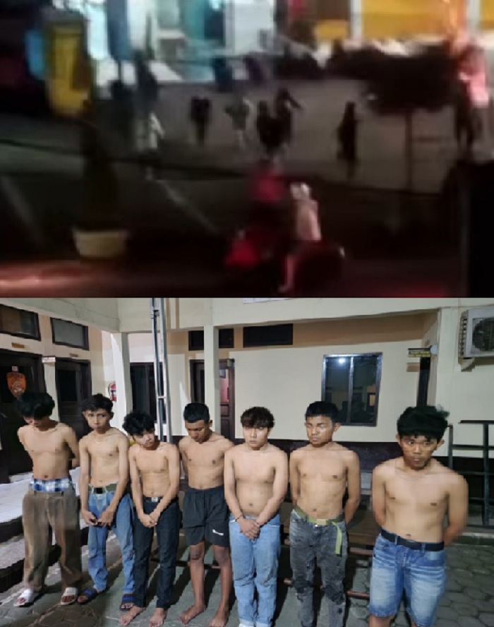 Heboh Video Tawuran di Depan Kuburan Cina Kota Jambi, 7 Pemuda Diamankan