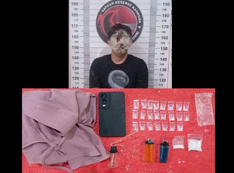 Kacau Nih! Simpan Sabu Dalam Jilbab di Rumah Ayah Tiri, Polisi Tangkap Warga Sungai Gelam Muaro Jambi 