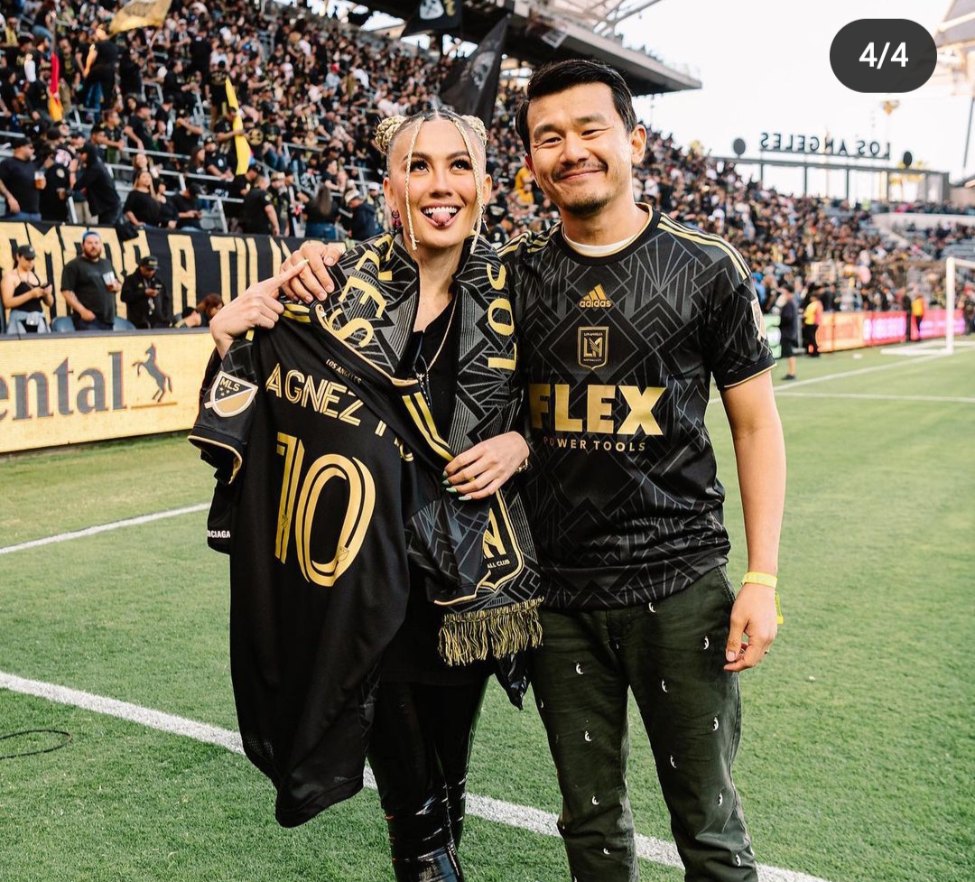 Agnez Mo Jadi Kapten Kehormatan Klub MLS Los Angeles FC, Gayanya Pukau Netizen