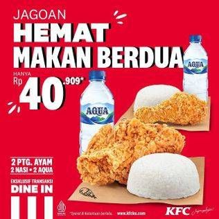 Promo KFC Hari ini, Ada Jagoan Hemat Makan Berdua hanya Rp 40 Ribuan 
