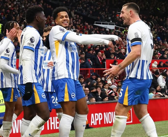 Hasil Liga Premier Inggris: Manchester United vs Brighton, Kalah 1-3 di Kandang Sendiri!