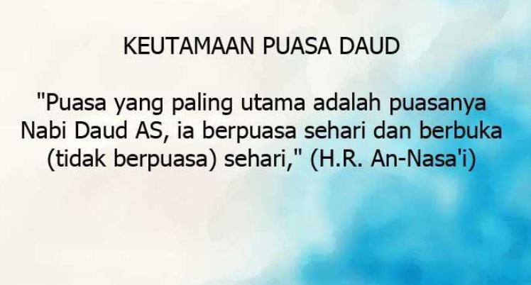 Banyak yang Tidak Tahu, 8 Manfaat Puasa Daud untuk Kesehatan