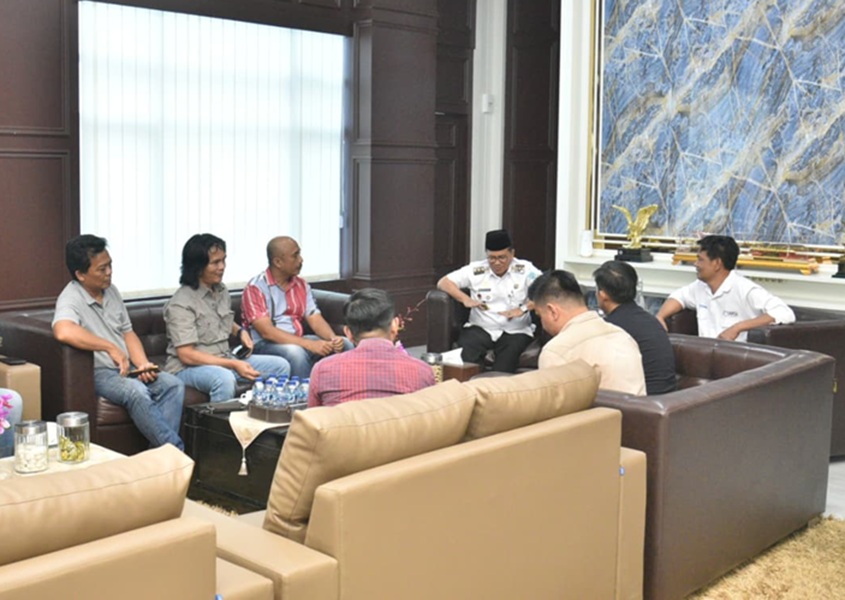 Wali Kota Jambi Maulana dan Ketua SMSI Provinsi Jambi Mukhtadi Sepakat Bersinergi Bangun Kota Jambi