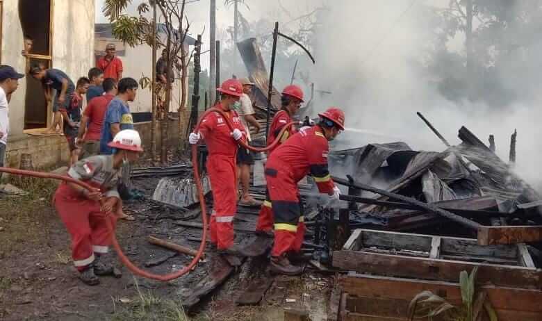 Kebakaran Lahan di Betara SKK Migas PetroChina International Jabung Ltd Sigap Bantu Pemadaman Api