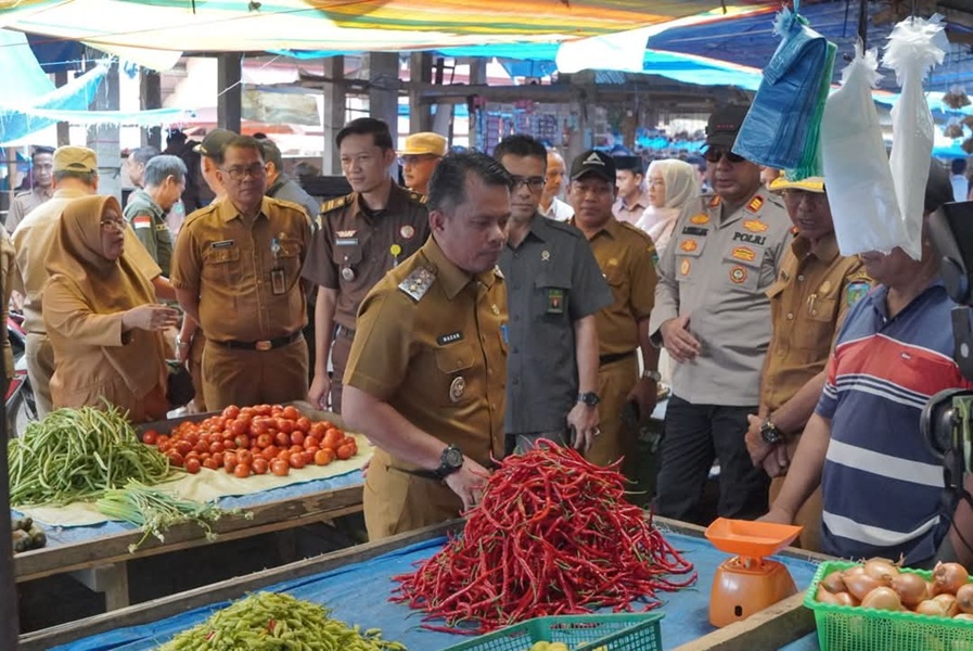 Wakil Bupati Tebo Nazar Efendi Sidak Komoditi Pangan dan LPG 3 Kg Jelang Ramadan, Stok Masih Cukup?