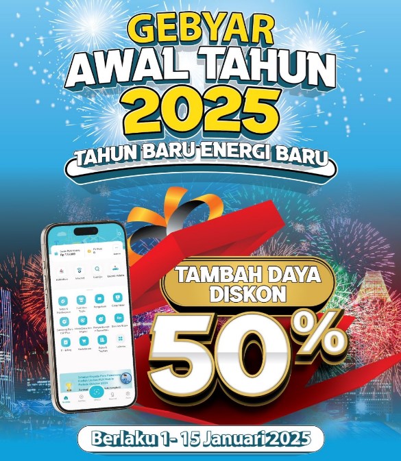 Gebyar Awal Tahun, PLN Gelar Program Promo Tambah Daya 50%