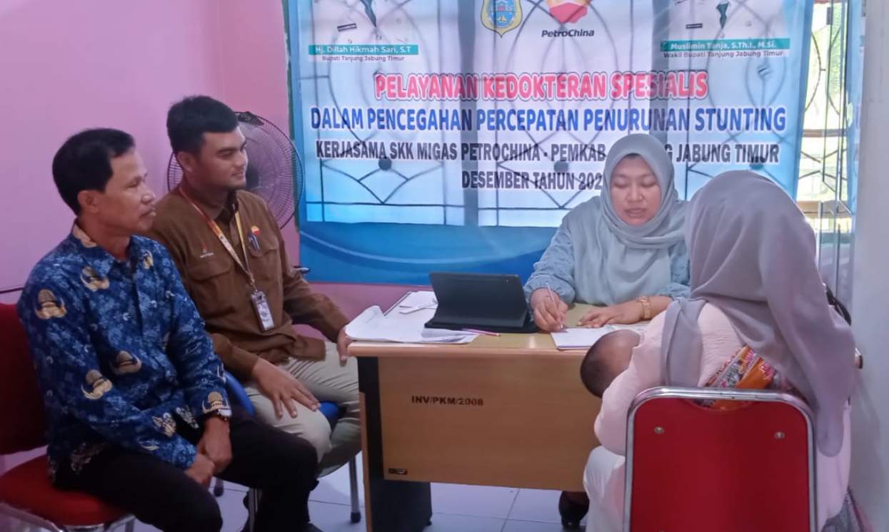 Masyarakat dan Pemkab Apresiai SKK Migas PetroChina Bantu Penanganan Stunting di Tanjab Timur