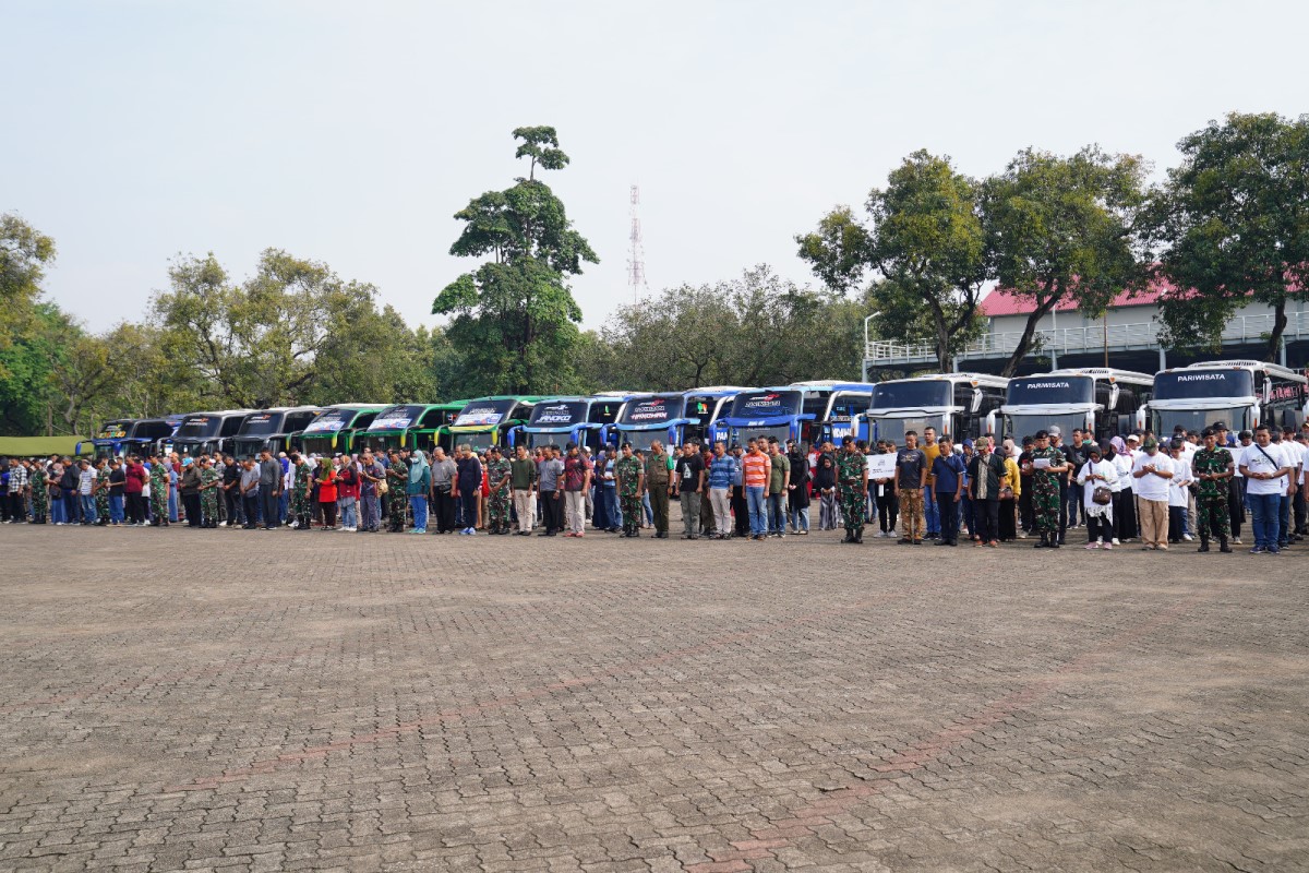 1.072 Warga Ikut Mudik Bersama Mabes TNI tahun 2024