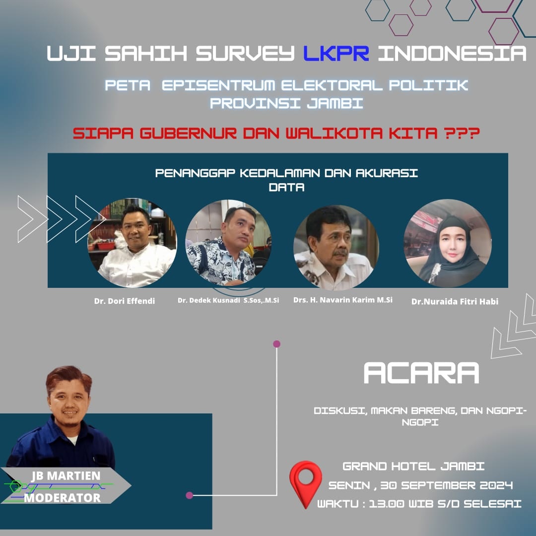 Ini Dia Hasil Survei LKPR Indonesia untuk Pasangan Rahman-Guntur dan Maulana-Diza