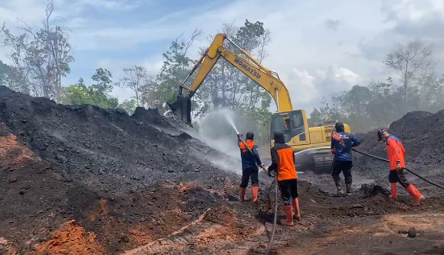 Kebakaran Batu Bara di Stockpile PT BBI, Ditreskrimsus Polda Jambi Cek Keabsahan Penambangan Perusahaan