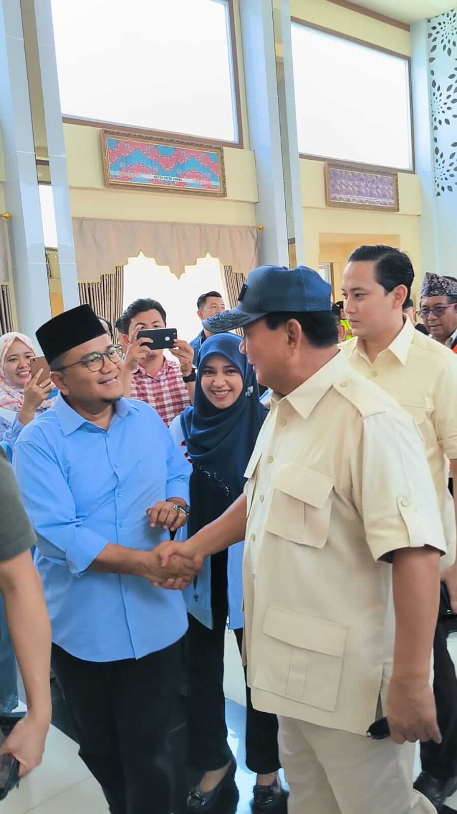 Sambut Prabowo Subianto di Jambi, Maulana: Yakin Pilpres 2024 Sekali Putaran