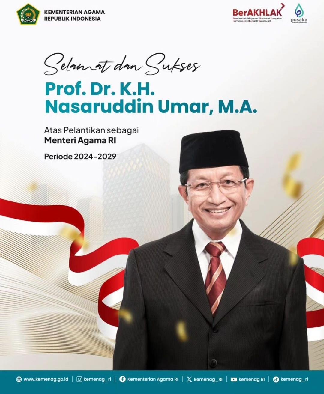 Profil Prof. Dr. KH Nasaruddin Umar, MA: Dari Akademisi Hingga Menteri Agama Kabinet Merah Putih