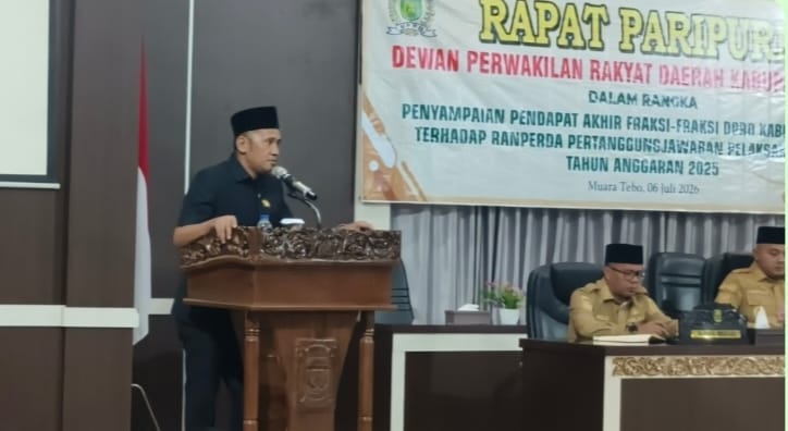 DPRD Tebo Gelar Rapat Paripurna, Nasdem Berikan 12 Catatan 