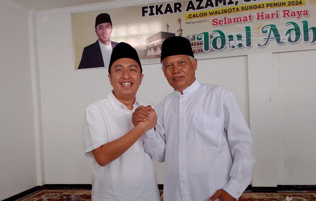 Maju Pilwako Sungai Penuh 2024, Fikar Azami Resmi Pilih Azhar Hamzah Jadi Wakil